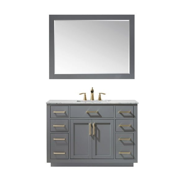 Altair 531048-Ca Ivy 48" Free Standing Single Basin Vanity Set - Grey