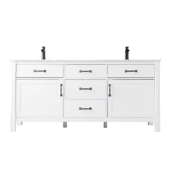 Altair 535072-Ca-Nm Maribella 72" Free Standing Double Basin Vanity Set - White