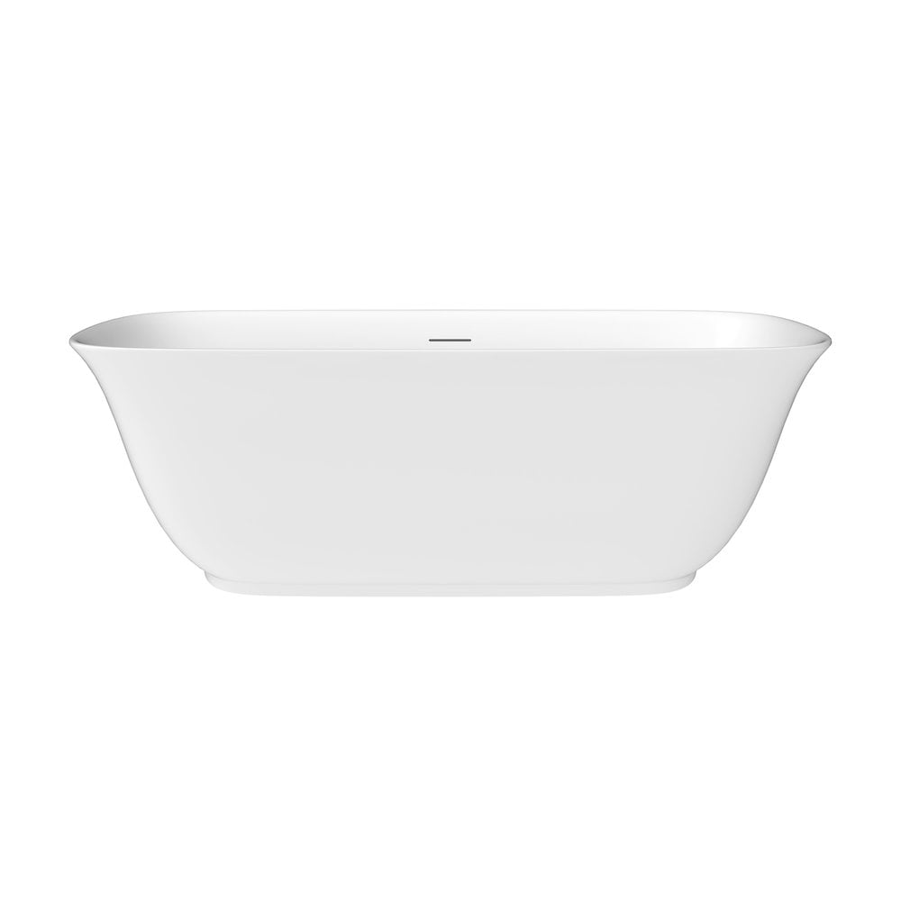 Altair 59" Glossy White Acrylic Freestanding Soaking Bathtub