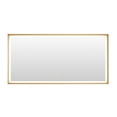 thumbnail image 1 of Altair 60"x30" Rectangular Wall Mirror in Brushed Gold Aluminum Framed, 1 of 19