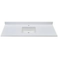 thumbnail image 1 of Altair 61 in. Composite Stone Vanity Top in Milano White with White Sink, 1 of 6