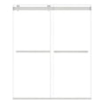 thumbnail image 1 of Altair 64" W x 76" H Framless Bypass Shower Door - Brushed Nickel, 5/16" Clear Tempered Glass, 1 of 14