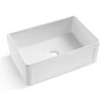 thumbnail image 1 of Altair Ancona Glossy White Ceramic Rectangular 30" L x19.7" W Vessel Bathroom Sink, 1 of 10