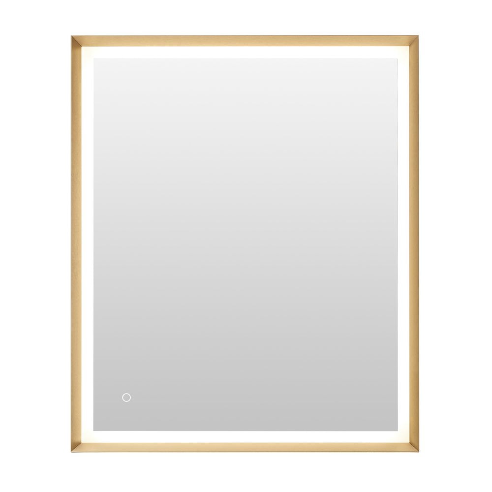 Apollo 36" Gold Rectangular LED Vanity Mirror