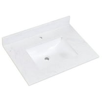 Altair Aosta White Composite Stone 31in Bathroom Vanity Top
