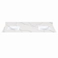 thumbnail image 1 of Altair Design Arbios 72" Quartz Stone Vanity Top in Calacatta White, 1 of 7