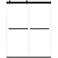 thumbnail image 1 of Marcelo 60" W x 76" H By Pass Shower Door in Matte Black with Clear Glass, 1 of 7
