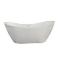thumbnail image 1 of Altair Design Alana 70" x 32" Freestanding Soaking Acrylic Bathtub in White, 1 of 16