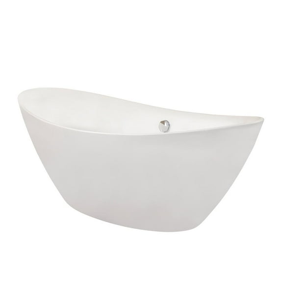 Altair Allegra 71" x 34" Freestanding Soaking Acrylic Bathtub