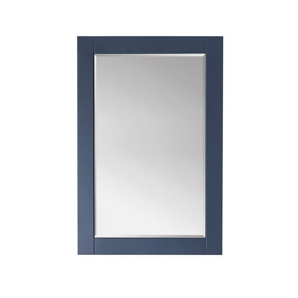 Ivy 36"x24" Rectangular Royal Blue Wood Bathroom Wall Mirror