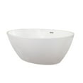 thumbnail image 1 of Altair Jolie 69" x 40" Freestanding Soaking Acrylic Bathtub, 1 of 8