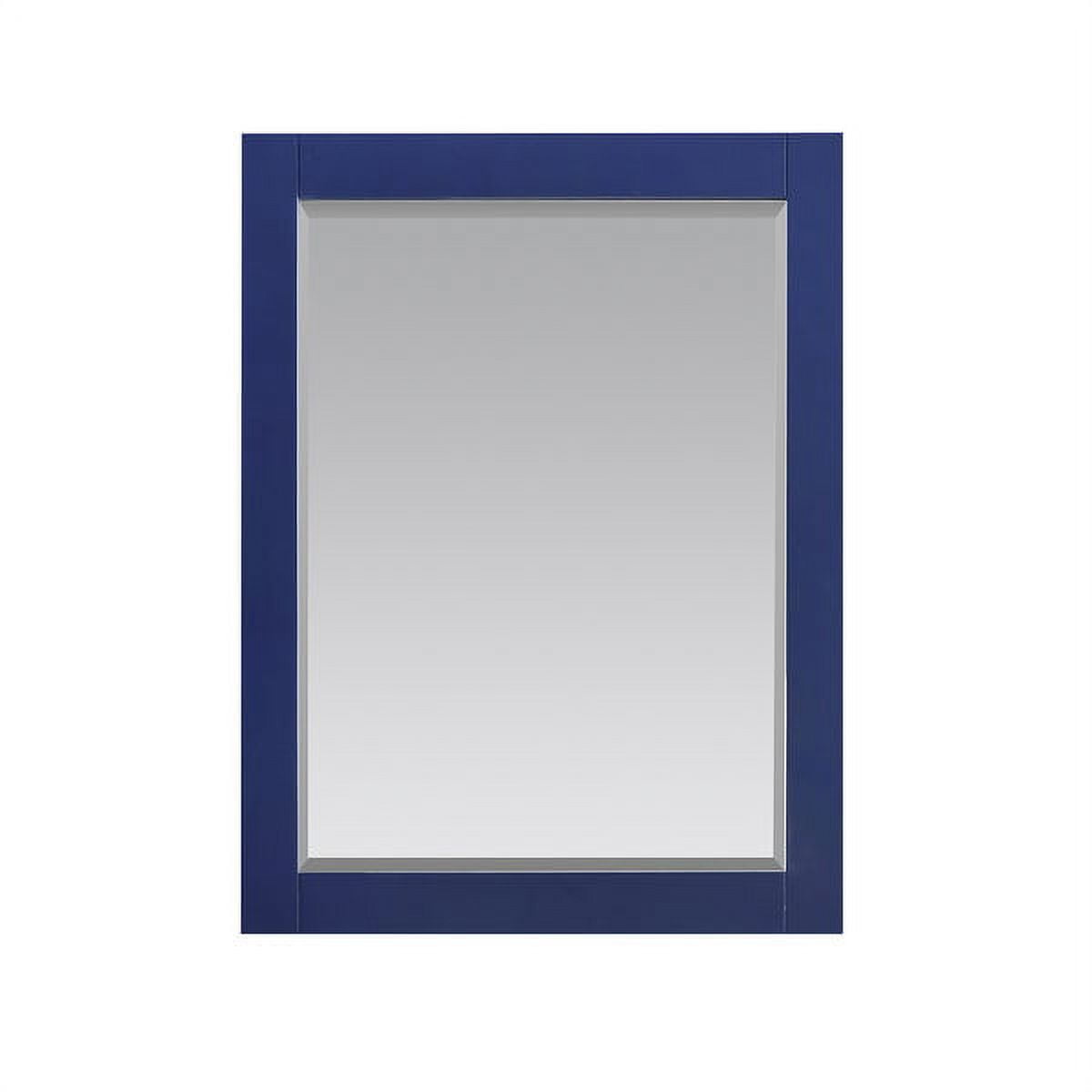 Maribella Jewelry Blue 28" Rectangular Wooden Bathroom Mirror
