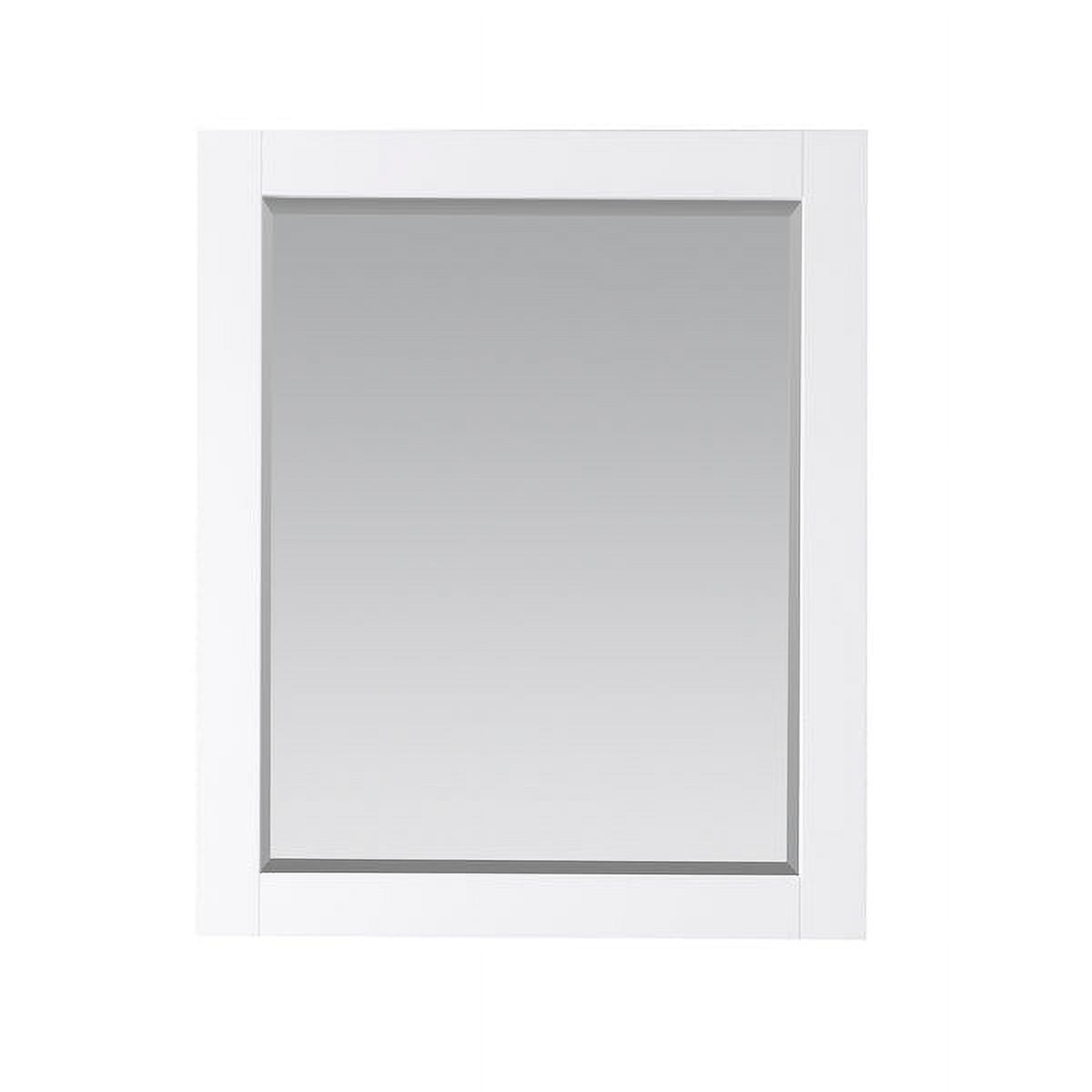 Maribella 36" Rectangular Wood Framed Bathroom Vanity Mirror in Silver