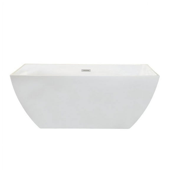 Altair Design Montague 67" x 32" Freestanding Soaking Acrylic Bathtub