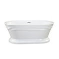 thumbnail image 1 of Altair Design Solace 67" x 31" Freestanding Soaking Acrylic Bathtub, 1 of 14