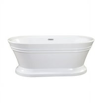 Altair Design Solace 67" x 31" Freestanding Soaking Acrylic Bathtub