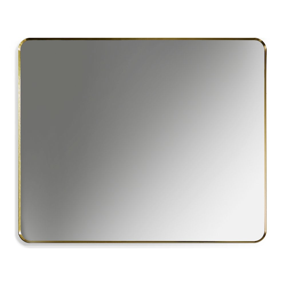 Nettuno 36" Gold and Silver Rectangular Bathroom Vanity Mirror