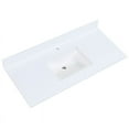thumbnail image 1 of Altair Stone Snow White 49-inch Bathroom Vanity Top, 1 of 6