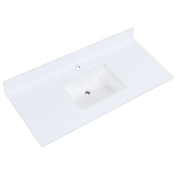 Altair Stone Snow White 49-inch Bathroom Vanity Top