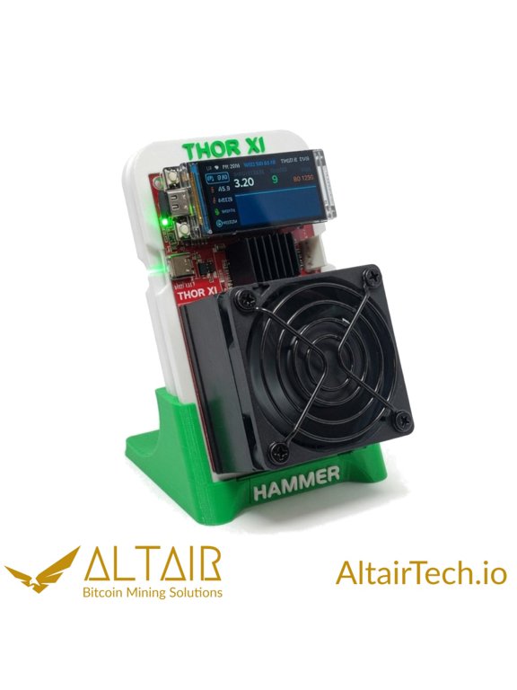 AltairTech.io Hammer Miner Thor X1 BM1373 ASIC Home Desktop Bitcoin Miner (3.2TH/s)