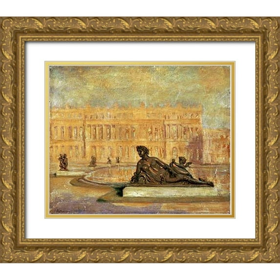 Altamura, Jean 17x15 Gold Ornate Wood Framed with Double Matting Museum Art Print Titled - Le Parterre DEau Du Midi Versailles