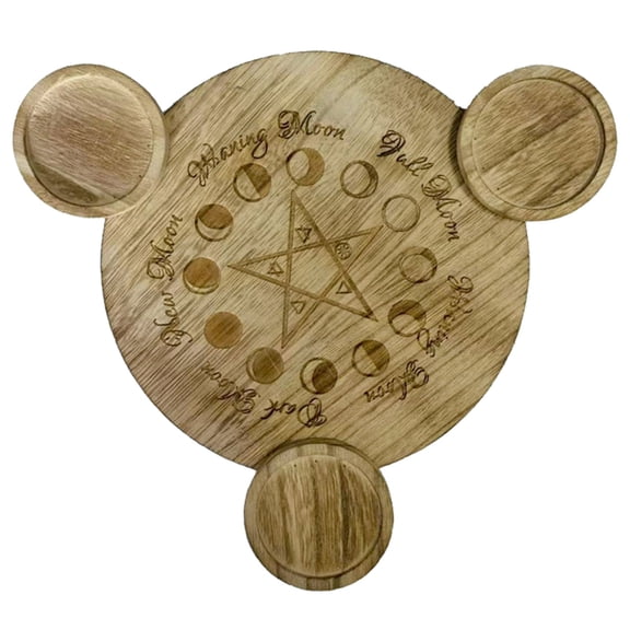 Altar Plate Witchcrafts Wiccan Divination Decor Candle Holders Tray