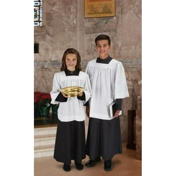 Altar Server Cassock, Black, Size 20
