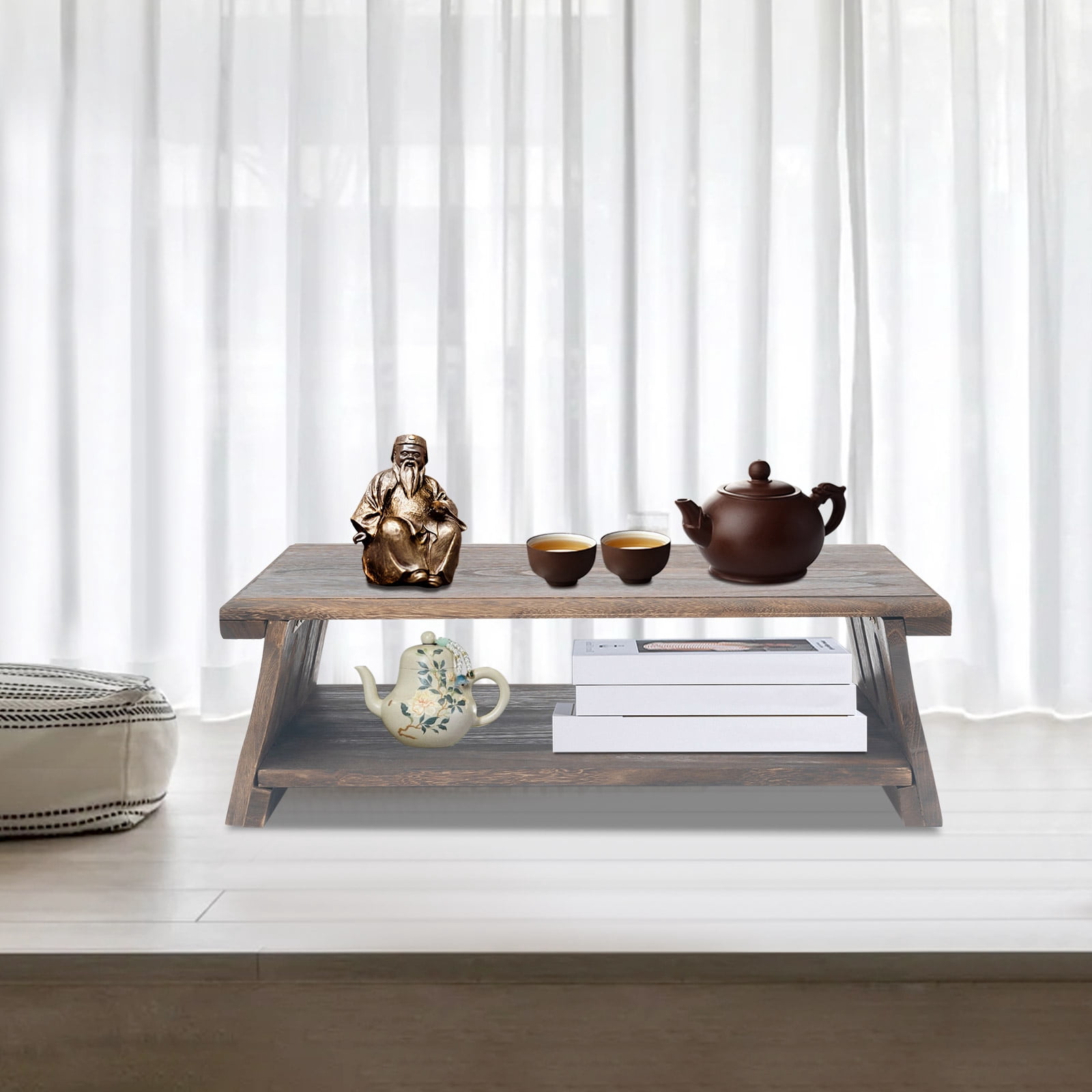 60*30*20cm 2 Tiers Altar Table Folding Meditation Table Low Coffee ...
