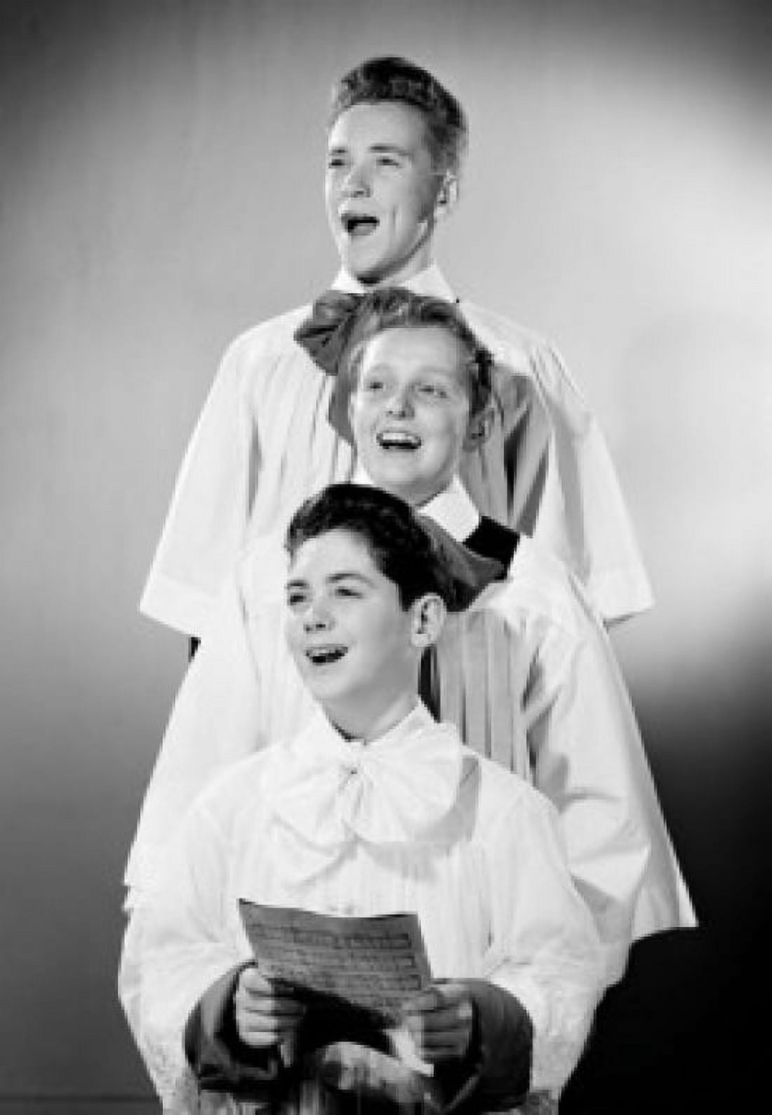Altar boys singing studio shot Canvas Art - (18 x 24)
