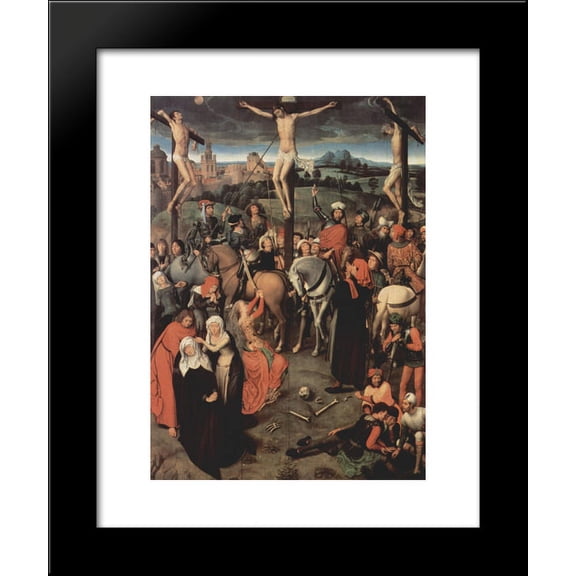 Altar triptych from the Lbeck Cathedral (detail) 20x24 Framed Art Print by Memling, Hans