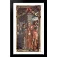 thumbnail image 1 of Altarpiece of San Zeno in Verona, right panel of St. Benedict, St. Lawrence, St. Gregory and St. John the Baptist 24x40 Large Black Wood Framed Print Art by Andrea Mantegna, 1 of 2