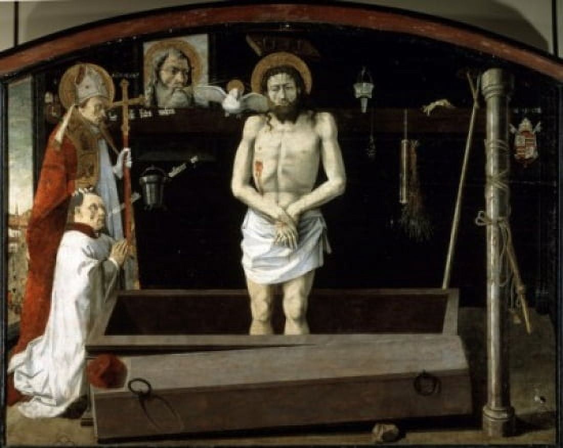 Altarpiece of Boulbon Christ Bleeding School of Avignon (1200s-1500s French) Musee du Louvre Paris France Canvas Art - Bartolo di Fredi (18 x 24)