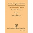 thumbnail image 1 of Altdeutsche Textbibliothek Die altdeutsche Genesis, Book 31, (Paperback), 1 of 1