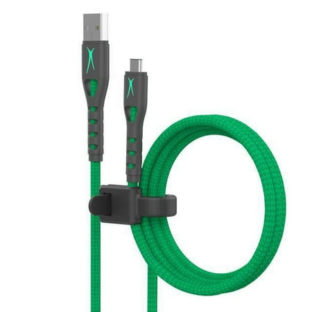 Altec Lansing - 10ft Micro USB Xbox Controller Charging Cable - Green