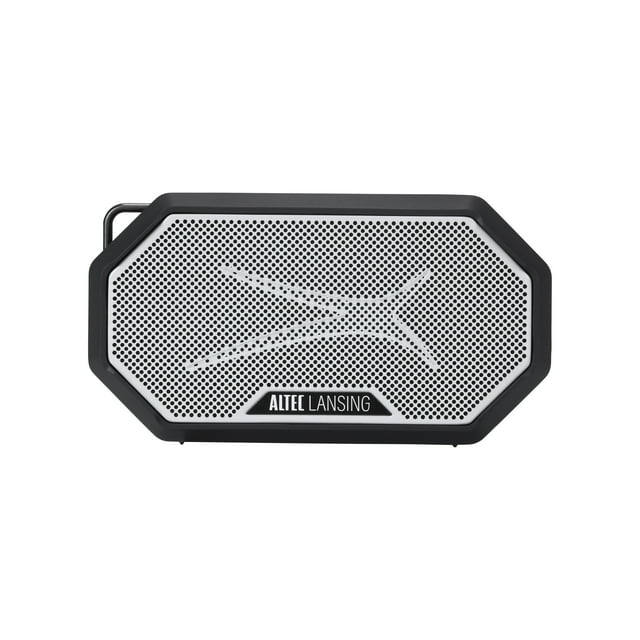 Altec Lansing HydraMini 2.0 Everything-Proof Magnetic Wireless Bluetooth Portable Speaker, Black/Grey