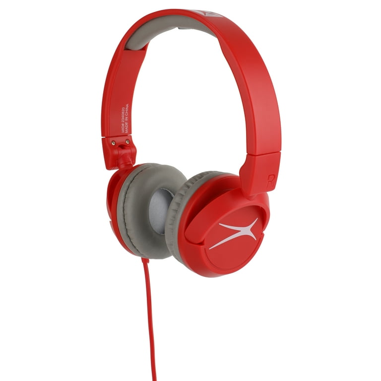 Altec Lansing Children s Over Ear Headphones Apricot Red MZX252 APRD Walmart