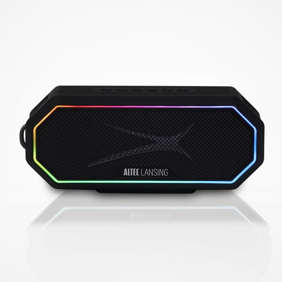 Open Box Altec Lansing Hydra Jolt 2.0 Everything Proof Wireless Magnetic Portable Bluetooth Speaker, Black
