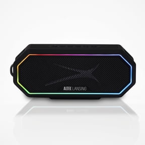 Altec Lansing Hydra Jolt 2.0 Everything-Proof Wireless Magnetic Bluetooth Portable Speaker for Travel, Black