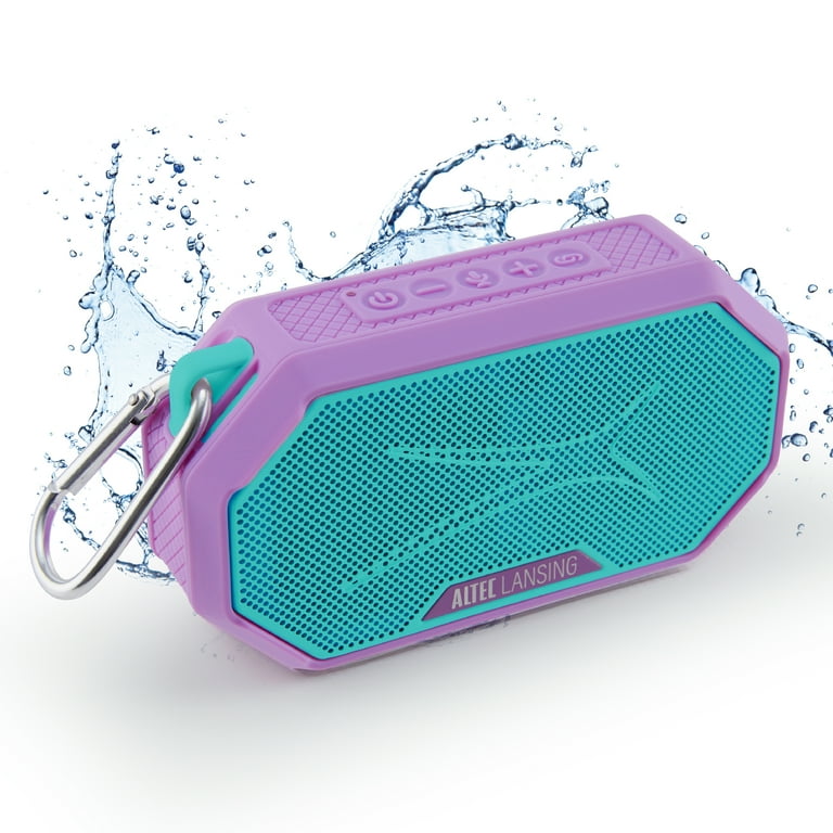 Altec Lansing HydraMini Portable Bluetooth Speaker, Waterproof