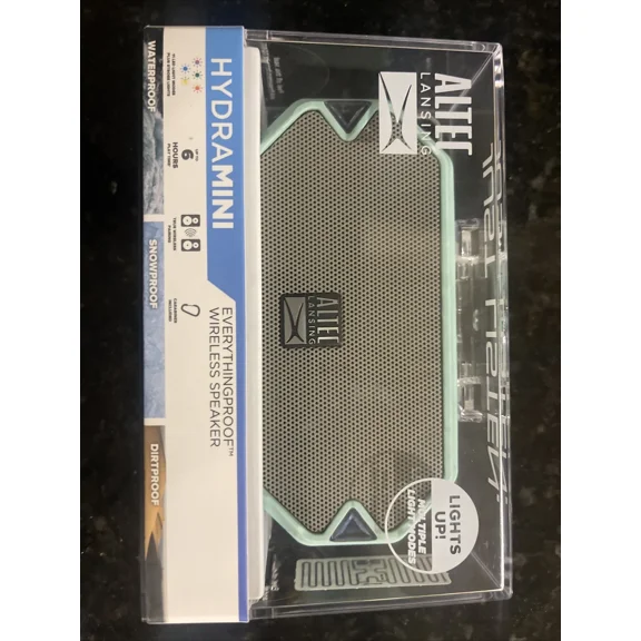 Altec Lansing Hydramini Wireless Bluetooth Speaker, Usb C (Mint Green)