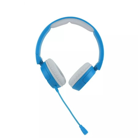 Altec Lansing - Kid Safe 3-in-1 Wireless with Mic and Wire On-Ear Headphones - Blue
