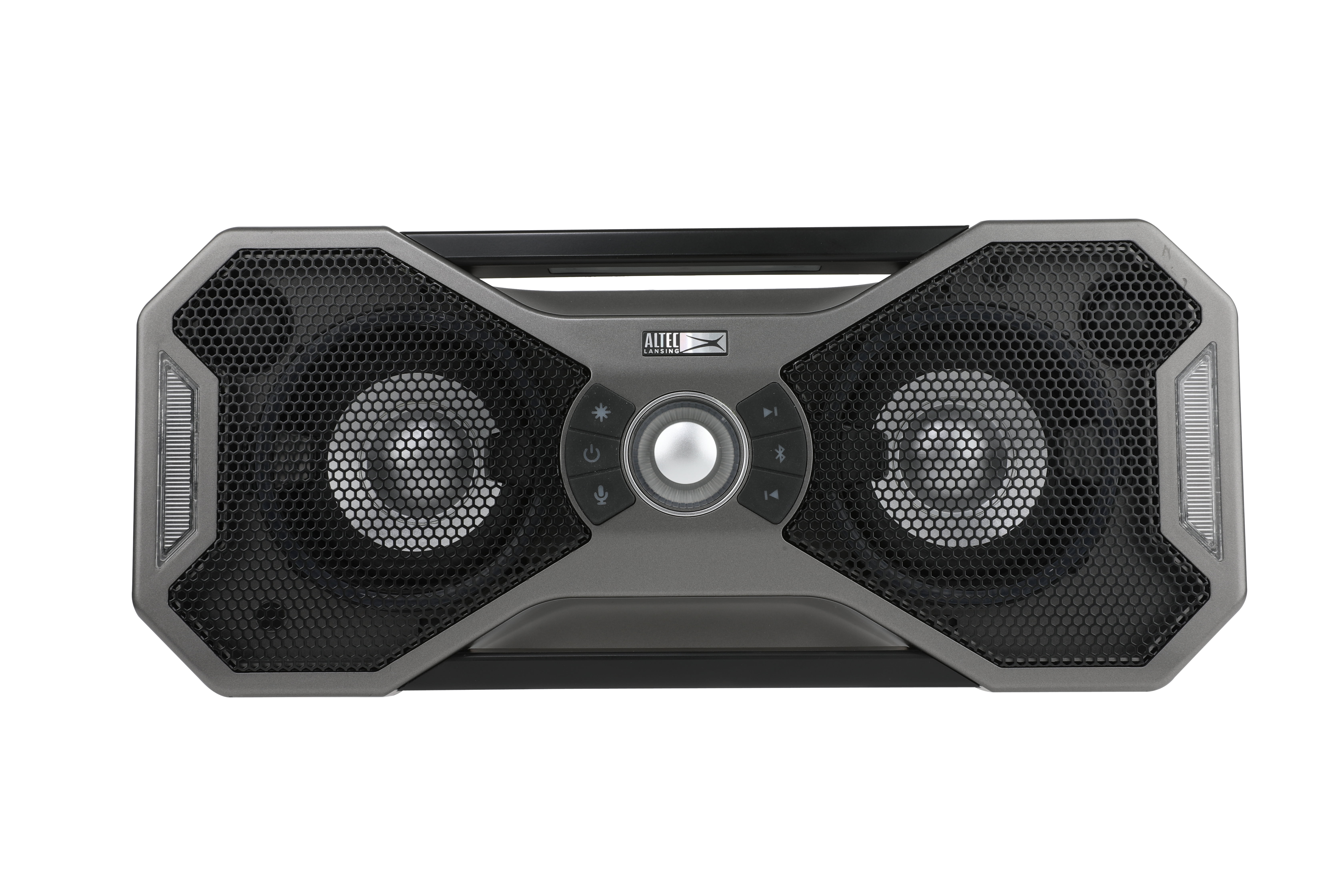 Altec Lansing Mix2.0 Portable Bluetooth Speaker with LED Lighting, Silver, IMW997-ST