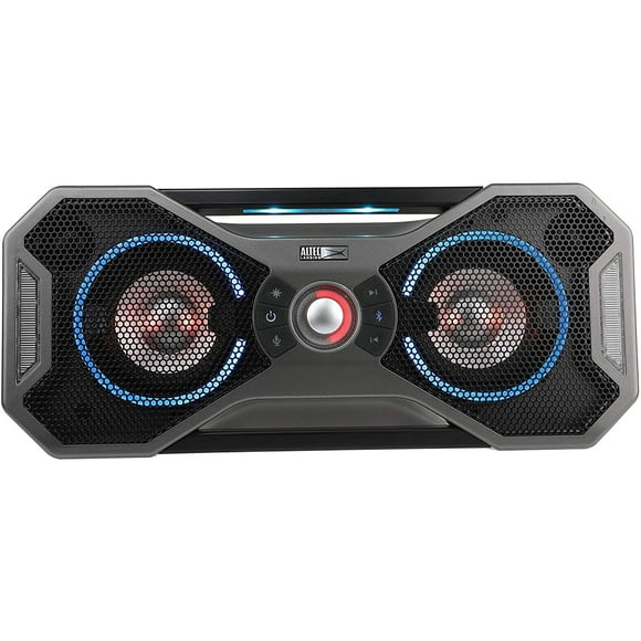 Altec Lansing Mix2.0 Portable Bluetooth Speaker with LED Lighting, Silver, IMW997-ST
