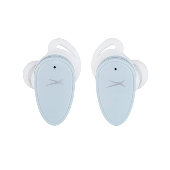 Altec Lansing NanoBuds Active Noise Cancelling Truly Wireless Earbuds, with Water Resistance, Stay-In-Place Helix Wings, Anti-Microbial Protection, 28 Hours of Total Playtime, Ice Blue