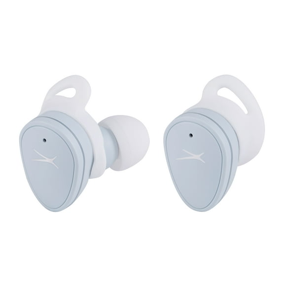 Altec Lansing NanoBuds Sport Truly Wireless Earbuds, with Water Resistance, Stay-In-Place Helix Wings, Anti-Microbial Protection, 20 Hours of Total Playtime, Ice Blue, MZX5200-ICY