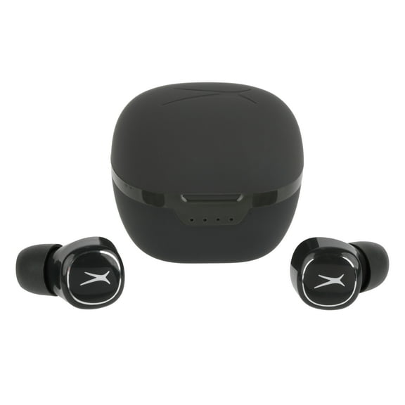 Altec Lansing Nanobud 2.0 True Wireless In Ear Earbuds with Charging Case, Black