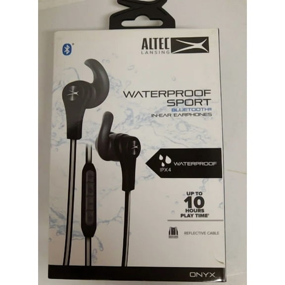 Altec Lansing Sport Waterproof Bluetooth Earphones Black Mzx857