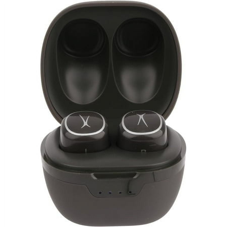 Altec Lansing True Wireless Headphones with Charging Case, Black, MZX5000-CGRY