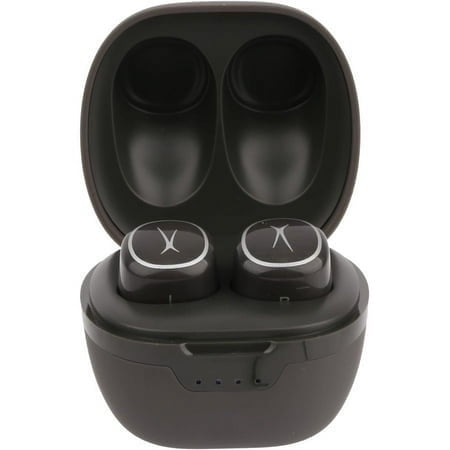 Altec Lansing True Wireless Headphones with Charging Case, Black, MZX5000-CGRY
