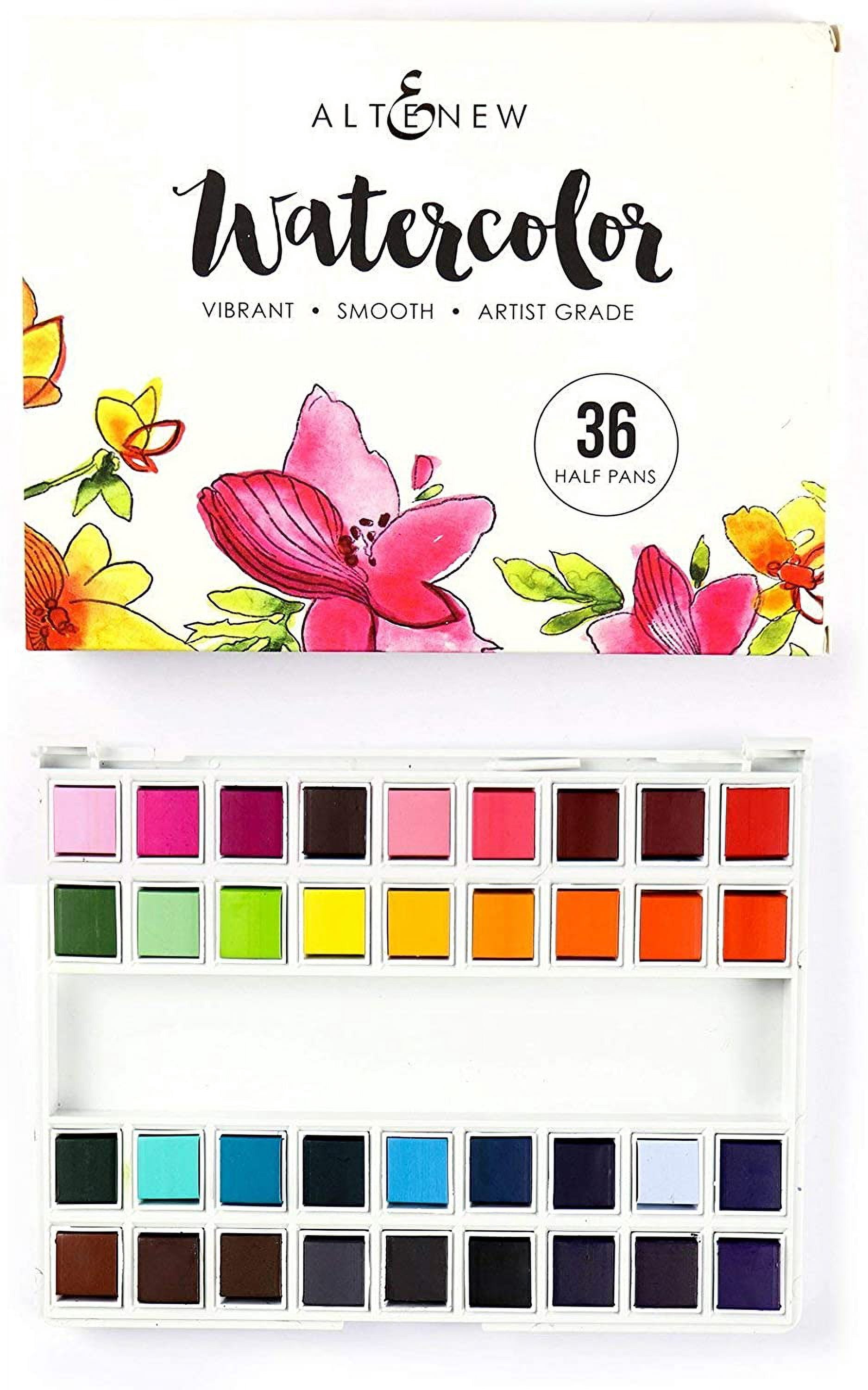 Altenew Watercolor 36 Pan Set, Watercolor Paints, 36 Vibrant Colors ...